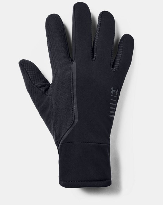 Men's UA Storm Run Gloves, Black, pdpMainDesktop image number 0